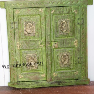 Old Window Frame With Shutter/ Rustic barn Wood Farmhouse Window Shutter/ Indian Farmhouse Decor Wall Art/ Wall Mount Frame/Decorative Frame