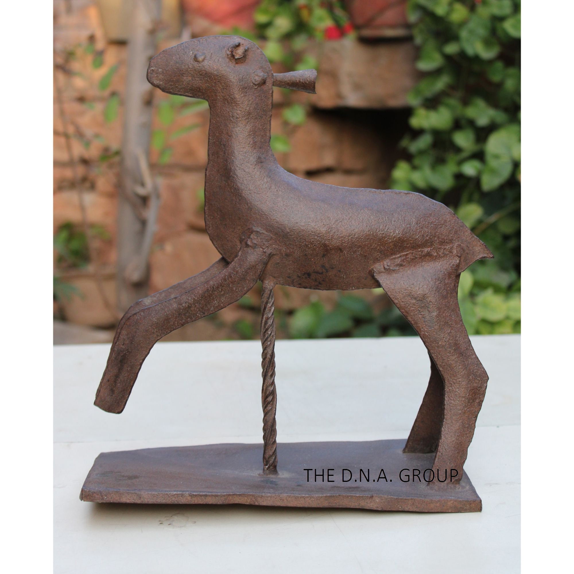 Antique Iron Deer statue/Old Iron Deer Figurine/Iron Statue for Home