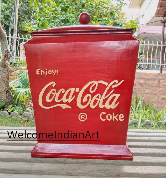 ヴィンテージ コカ・コーラ ボックス：レトロな金属製収納缶 - Etsy 日本