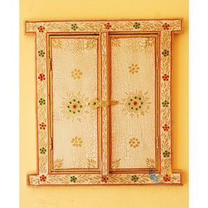 Wooden Window Frame, Handcrafted Handmade Wall Decor Shutter, Farmhouse Reclaimed Wood Interior, Wall Hanging, Old Primitive Decor