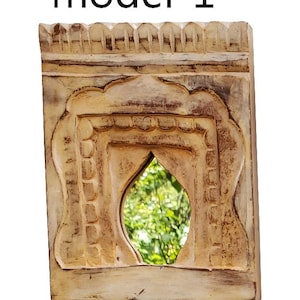Vintage style Wooden Frame Natural Wood Picture Frame Carved Handmade Wall Frames Unique Collectible Wall Hanging Indian Art Frames Set Of 6
