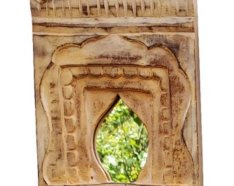 Vintage style Wooden Frame Natural Wood Picture Frame Carved Handmade Wall Frames Unique Collectible Wall Hanging Indian Art Frames Set Of 6