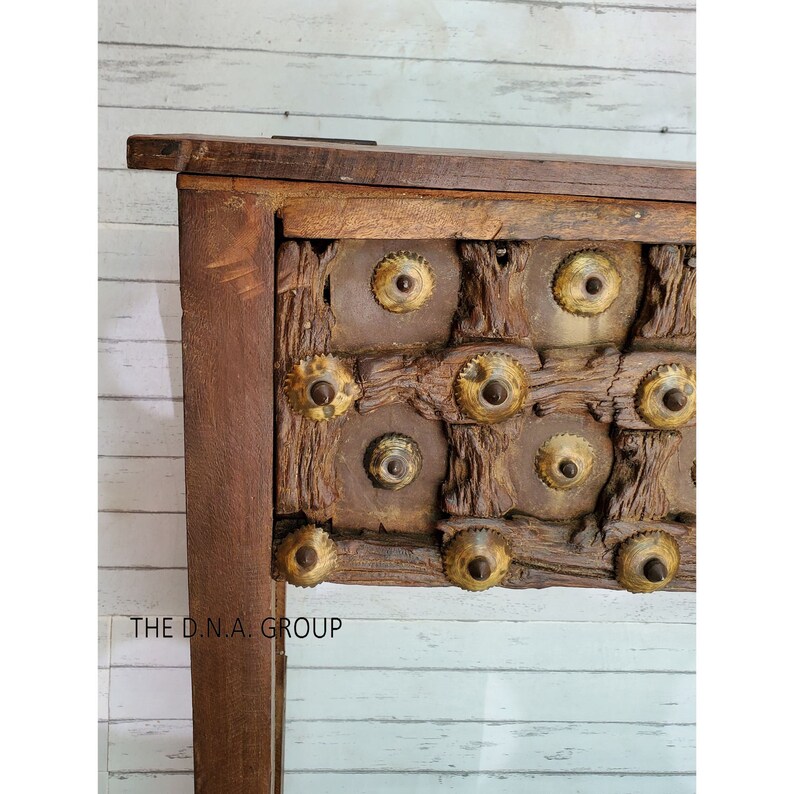 Indian Wooden Console Table / Hand Carved Vintage Console Etsy