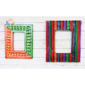 Wooden Picture Frame/ Vintage Style Rustic Looking Wood Frames For Table Top or Wall Display/ Decorative Distressed Photo Frames