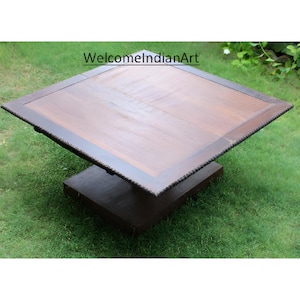 Handmade Wooden Coffee Table: Antique Farmhouse Center Table Decor