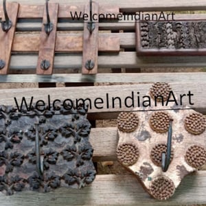 Old Iron Wooden Hook Hanger Antique Key Hanger Hand Made Hanger And old Hanging Wooden Block Hanger Hook 2 pieces