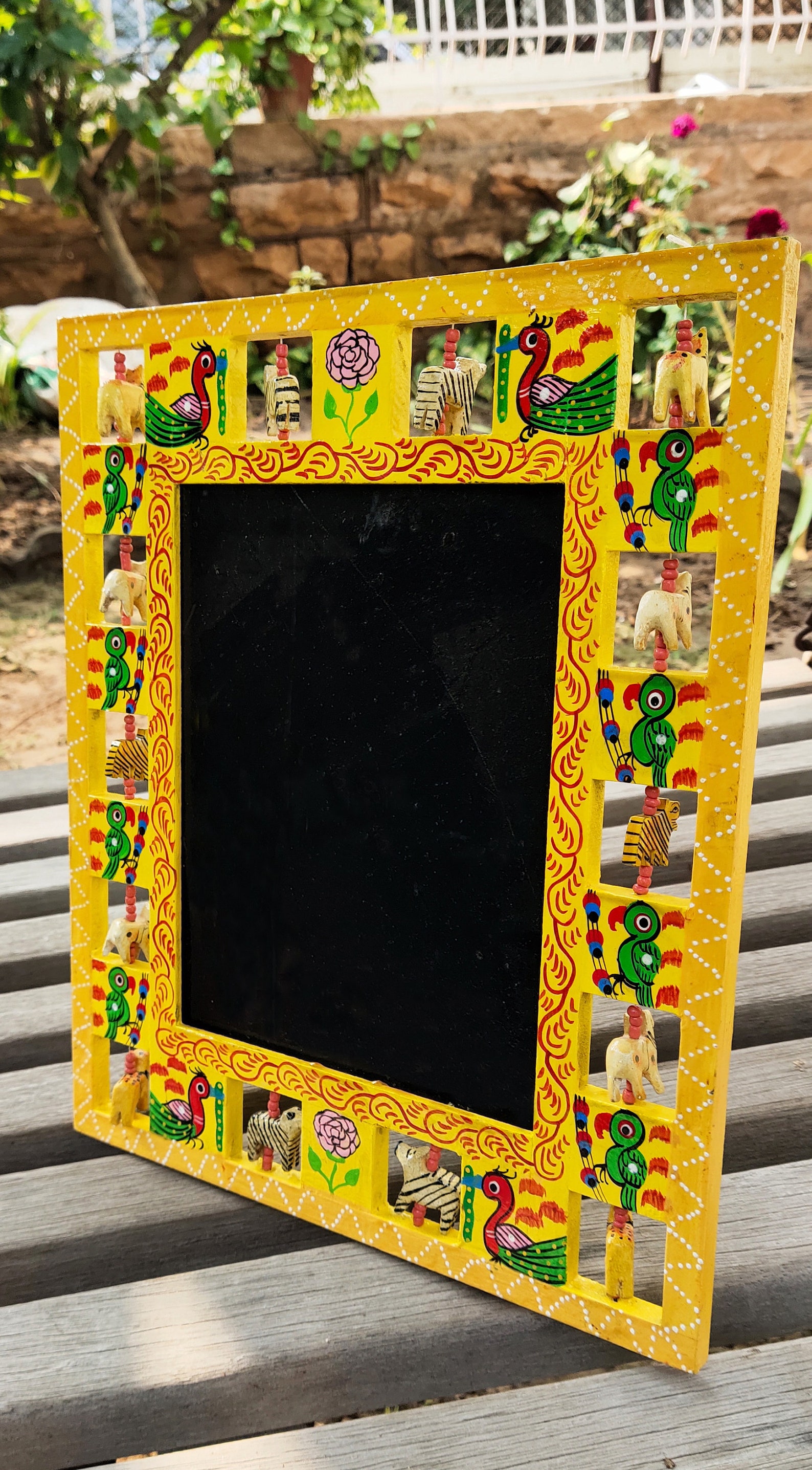 Wooden Tiger Multicolored Photo Frame Photo Stand Picture Etsy