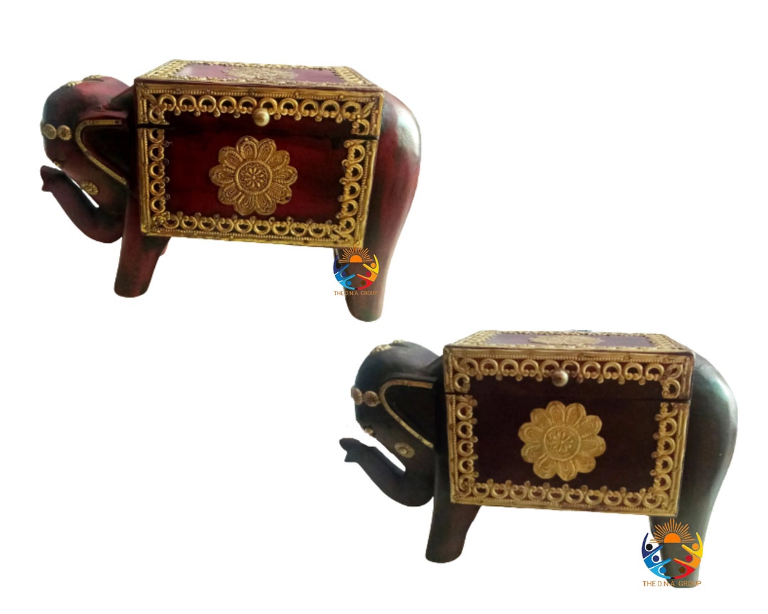 Rustic Elegant Wooden Elephant Home Decor Handcrafted Sculpture for ...