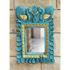 A Beautiful Hand carved wooden photo & mirror frame for home decor hand carved jharokha for home decor