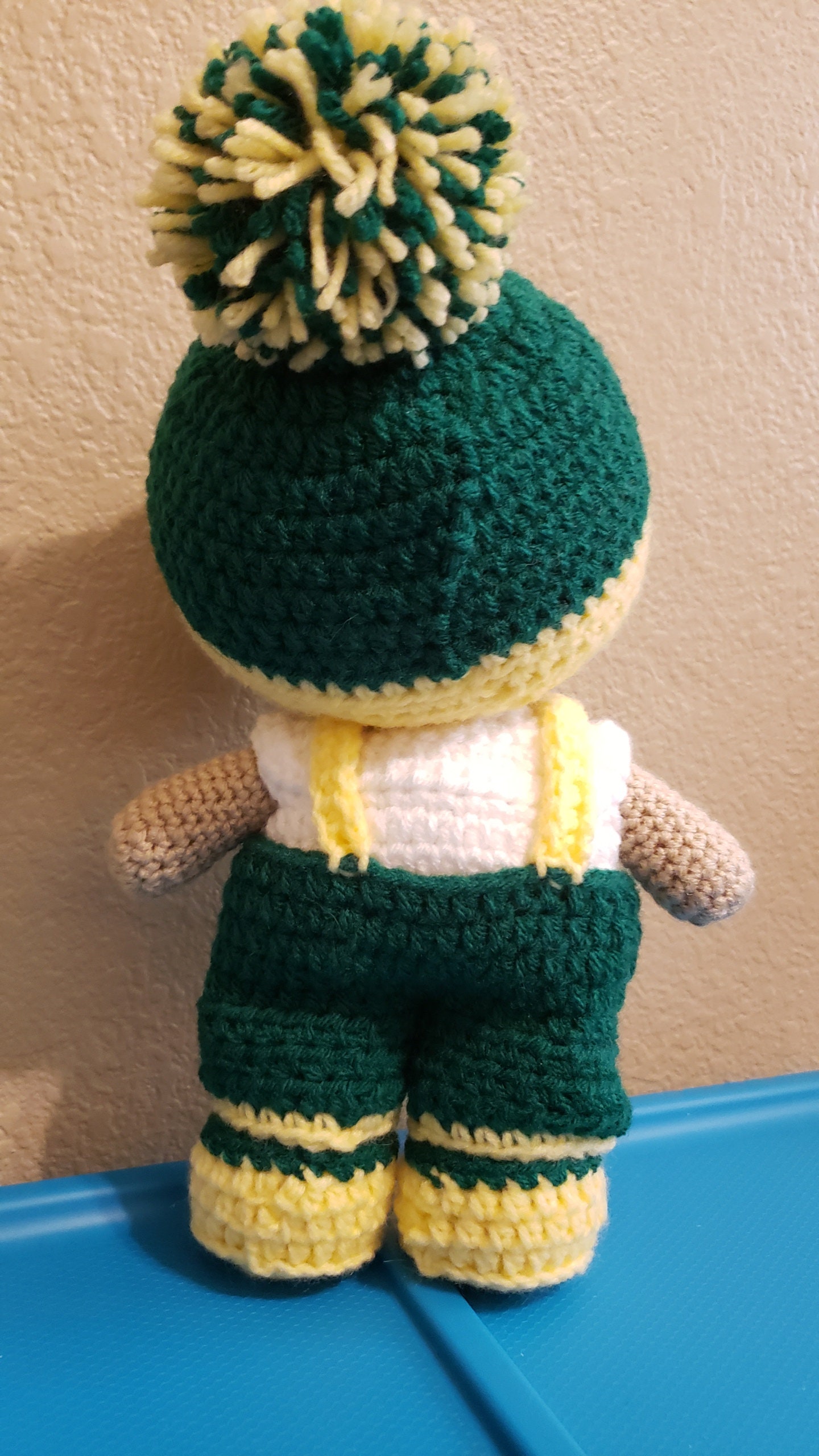 Handmade crochet boy doll Brown hair with hat Available Etsy