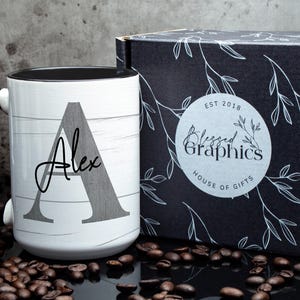 Bold and Masculine Men&#39;s Mug, Perfect Gift for Him, Farmhouse Men&#39;s Cup, Rustic countryside charm drinkware, Personalized Coffee Mug for Men