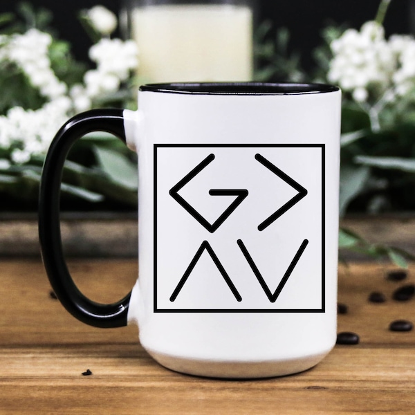 God is greater than the highs and lows Coffee mug, Christian Coffee Mug for Women and Men, Christian gift mug for a loved one, 11oz & 15oz