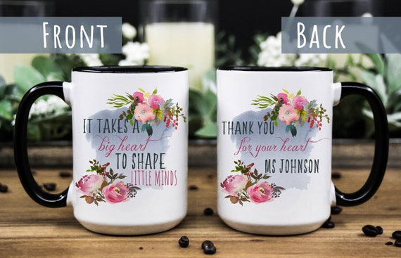 Personalized Mug for Women Custom Coffee Mom Mug Floral Mug for Her Teacher  Mug Nurse Mug Therapist Mug Custom Mug Profession 