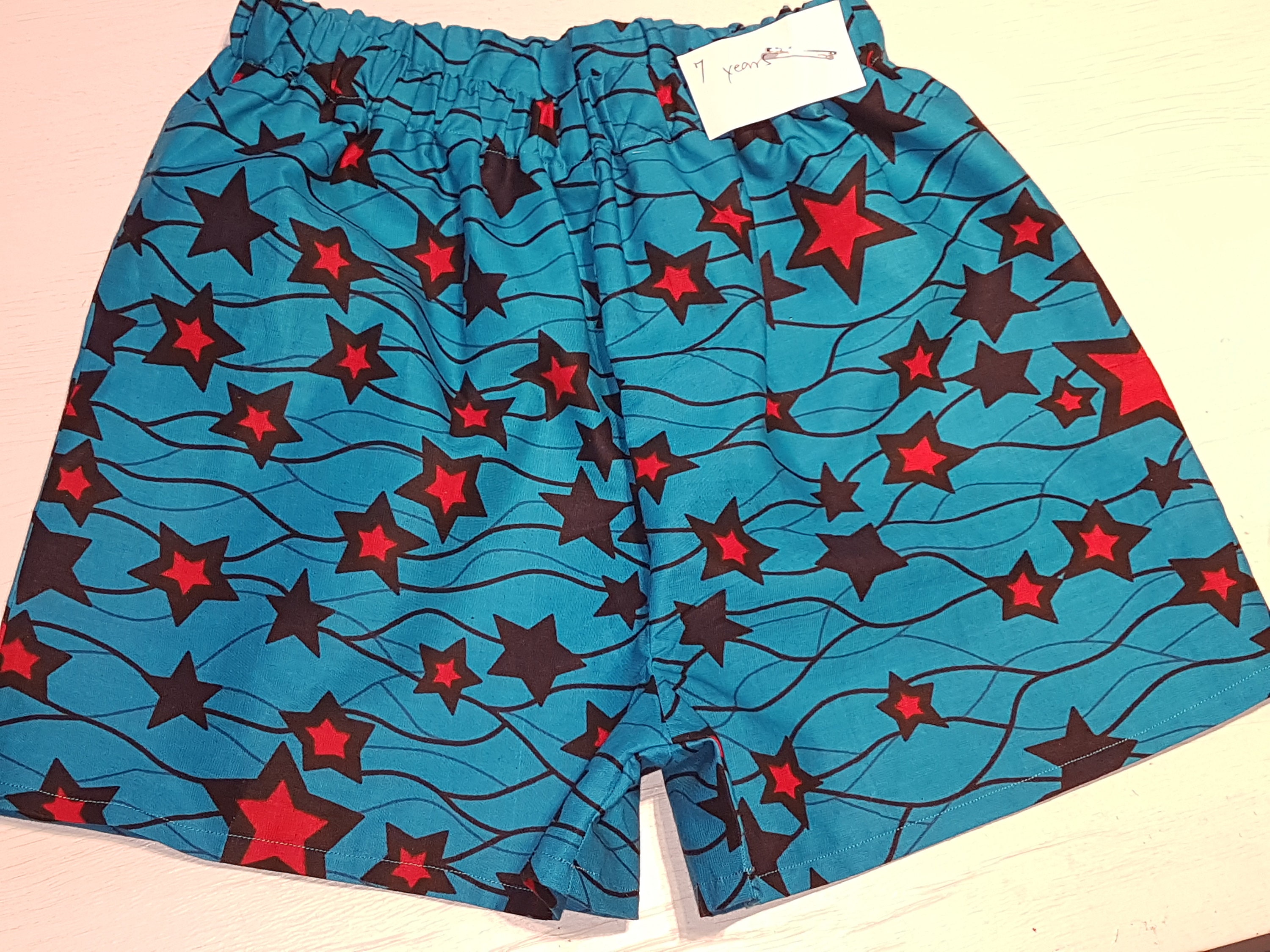 Blue Star Print Unisex Summer Shorts - Etsy