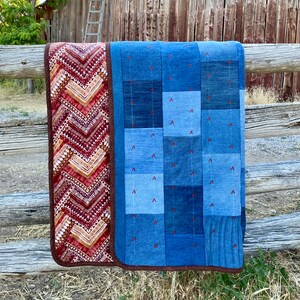 Denim Weighted Blanket Etsy