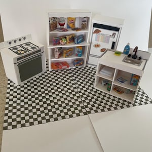 Dollhouse Miniature Kitchen set