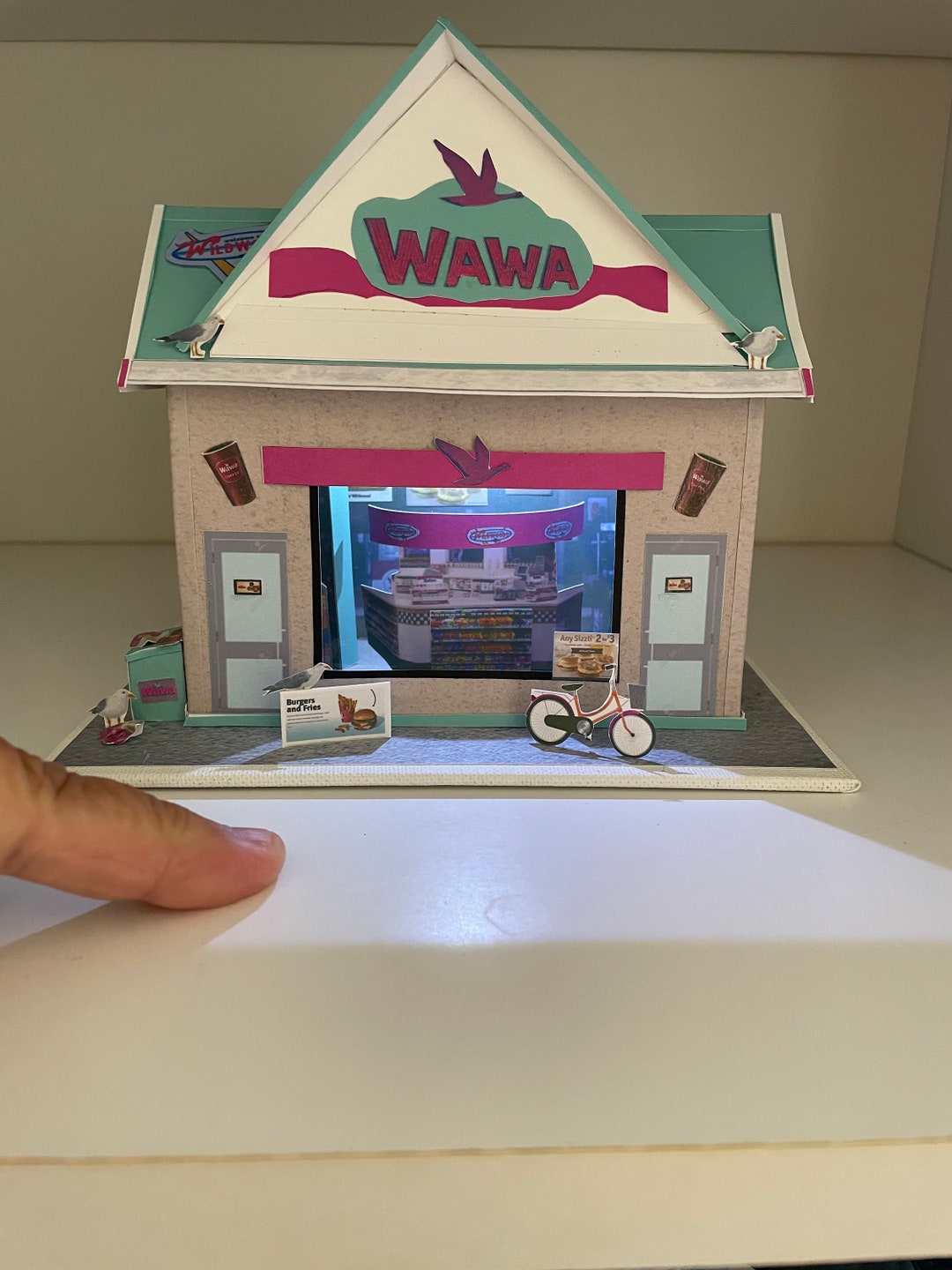 Miniature Lighted Doowop Wawa Etsy
