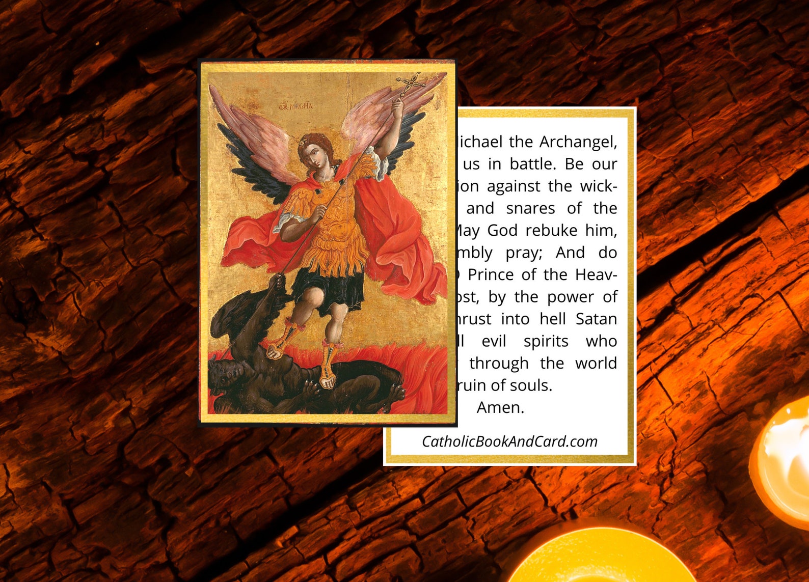 St. Michael the Archangel Printable Prayer Card W/ St. Michael - Etsy