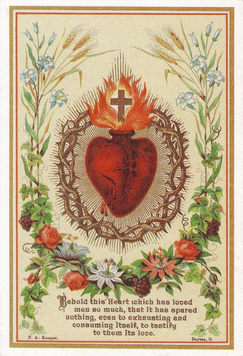 Printable Prayer To The Sacred Heart Of Jesus