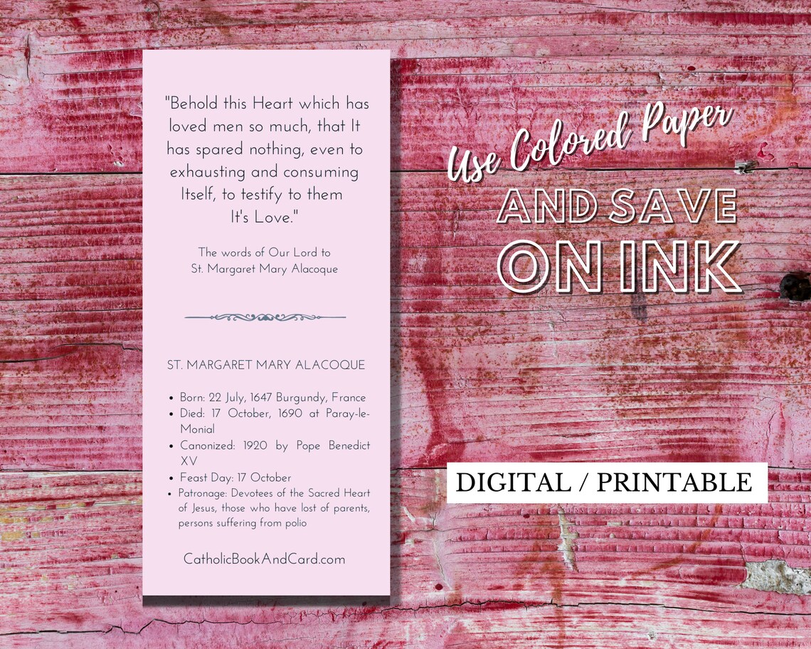 Sacred Heart Novena PRINTABLE DOWNLOAD Printer Friendly Trifold Double ...