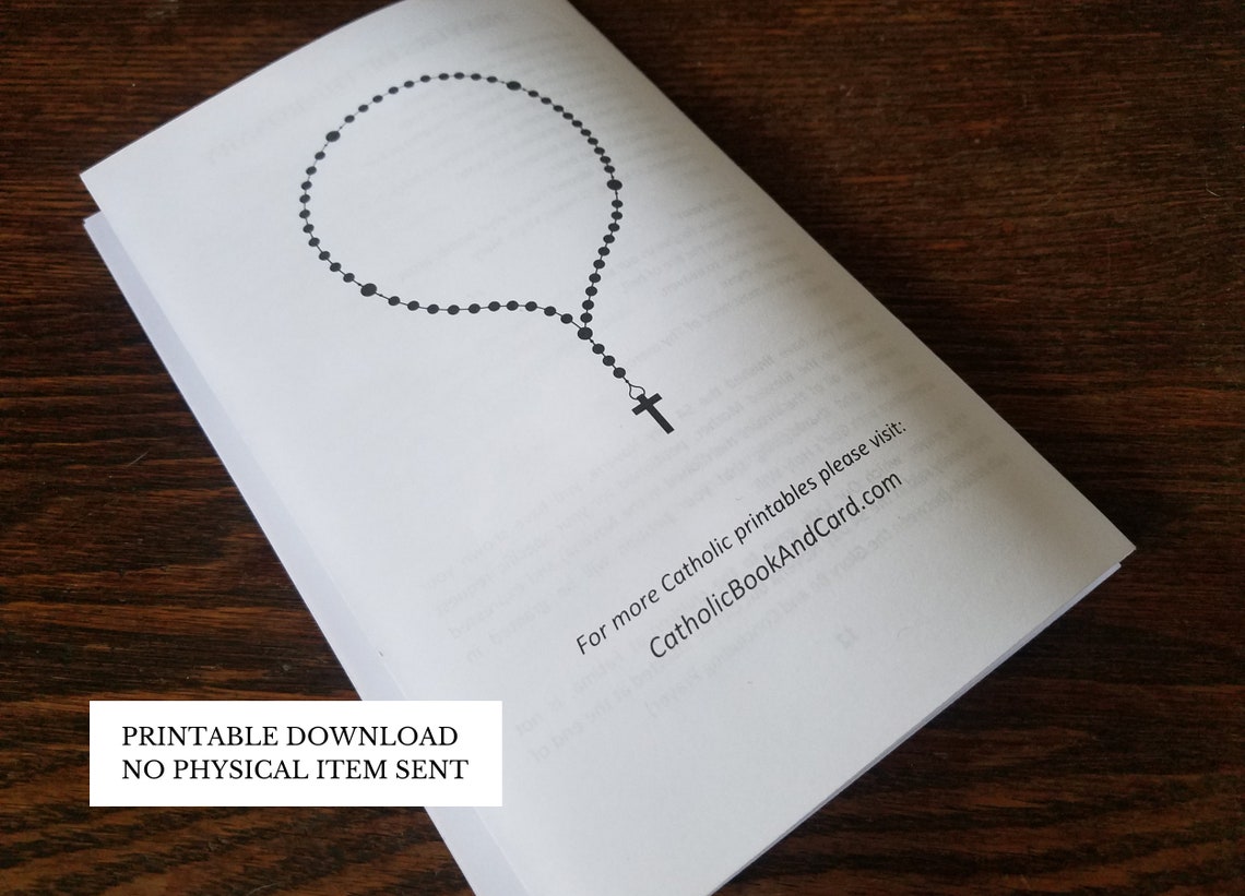 54 Day Novena PRINTABLE DOWNLOAD - 12 Page Catholic Printable Rosary Novena W/ Novena Tracker ...