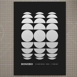 Bonobo – A2 Gig Poster Screen Print – De La Warr Pavilion