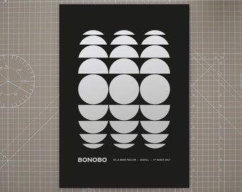 Bonobo – A2 Gig Poster Screen Print – De La Warr Pavilion