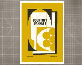 Courtney Barnett – A2 Gig Poster Screen Print – Brighton Dome