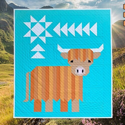 Cattle Call Quilt Pattern OR Kit by Art East Quilting Co Etsy