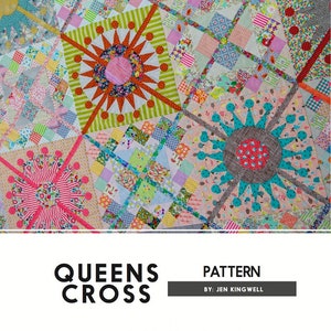 Queens Cross Quilt Pattern by Jen Kingwell Template, Pattern, Tool Options image 3