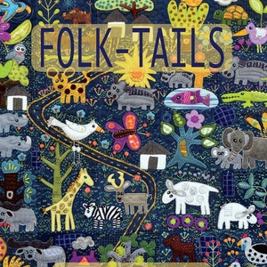 Folk-Tails Book By Sue Spargo - Quilt Patterns