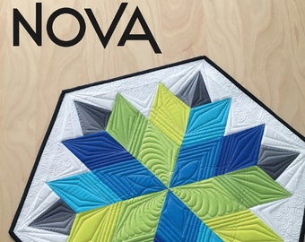 Nova Table Topper Quilt Pattern - by Jaybird Quilts - Bundle Ruler and Pattern Set