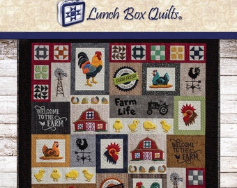 Keep on Truckin/' machine embroidery applique designs wpattern Lunch Box Quilts multi-format CD