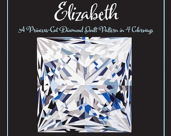 Elizabeth Princess Cut Diamond Quilt Pattern From MJ Kinman