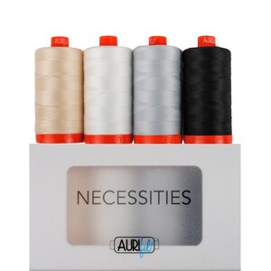 Aurifil - Necessities - Neutrals - 4 Large Spools