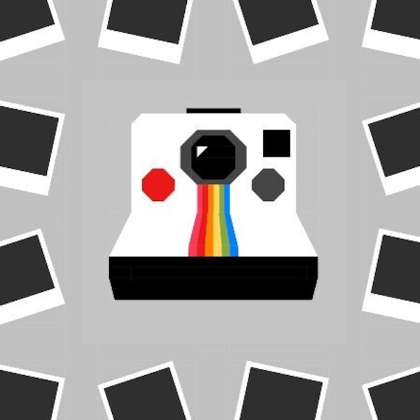 Snapshot - Instant Film Quilt Block and Quilt Pattern - PDF Download ONLY