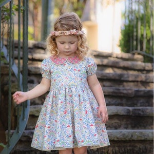 Tadah Patterns- Tea Party  Dress Pattern or Kit - Featuring Tilda Jubilee Fabrics