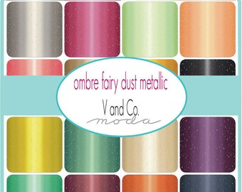 Moda Ombre by V/&Co 10800 210 Mint Cotton Fabric BTY Free US Shipping