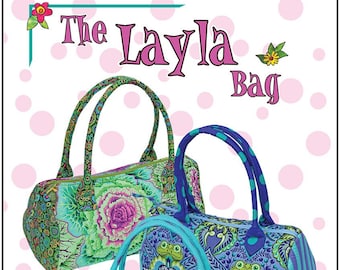 The Layla Bag Pattern and Kit -All Interfacing and hardware Inlcuded! - Perfect for Tula Pink Fabrics