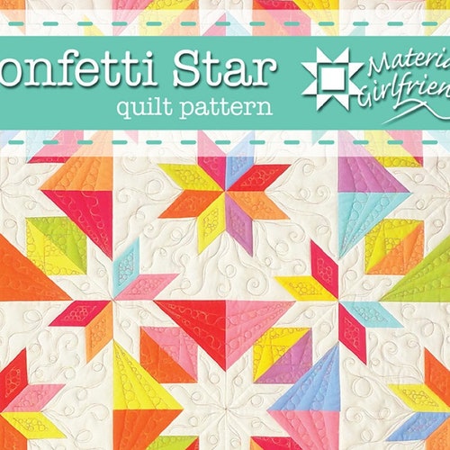 Confetti Star Quilt Pattern From Material Girlfriends in Etsy Australia