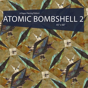 Atomic Bombshell Quilt Pattern - From Tamarinis - Tim Holtz Abandoned Fabrics