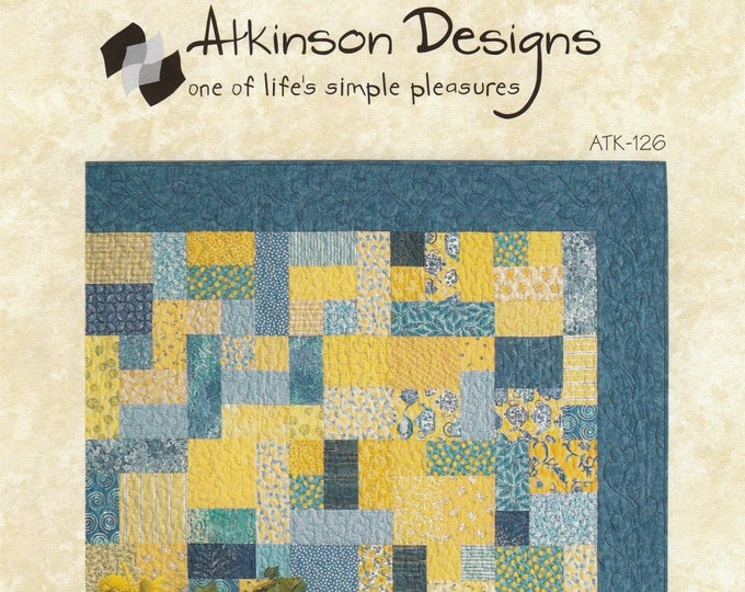 Yellow Brick Road Quilt Pattern From Atkinson Designs Fat Etsy
