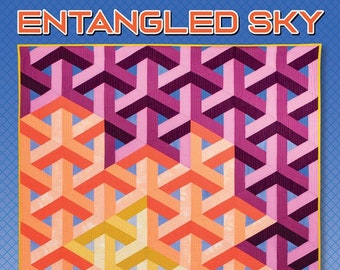 Entangled Sky Quilt Pattern From Krista Moser - The Quilted Life -Jelly roll Friendly
