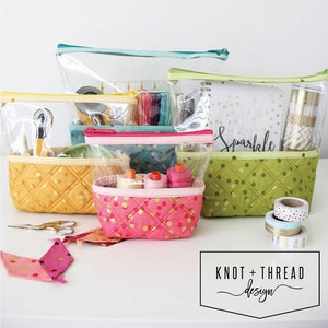 Hello Pouches Pattern and Kit - From Knot and Thread Designs By Howell, Kaitlyn