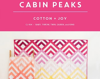 Cabin Peaks Quilt Pattern From Cotton and Joy By Gulick, Fran