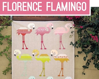 Florence Flamingo Quilt Pattern by Elizabeth Hartman