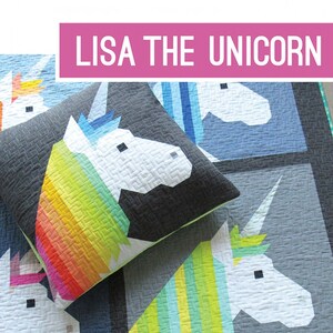 Lisa the Unicorn Quilt Pattern by Elizabeth Hartman