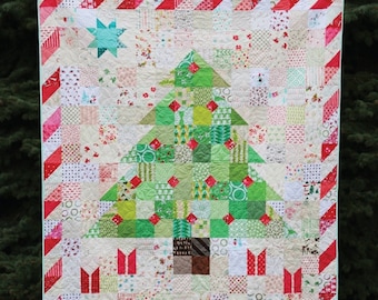 Happy Christmas  Exclusive Scrappy Quilt Kit - Maker Valley