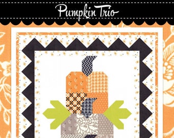 Pumpkin Trio Quilt Pattern by From Fig Tree Quilts - Charm Pack Friendly