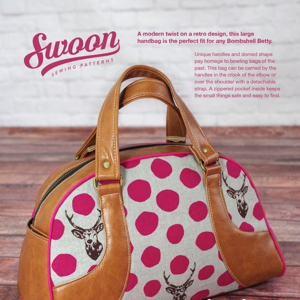 Maisie Bowler Handbag Pattern by Swoon Sewing Patterns